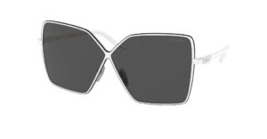 Prada PR 50YS weiße Oversize Sonnenbrille